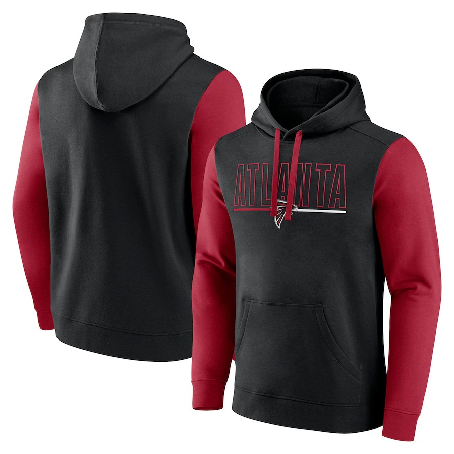 Men Atlanta Falcons black #93 NFL 2024 hoodie